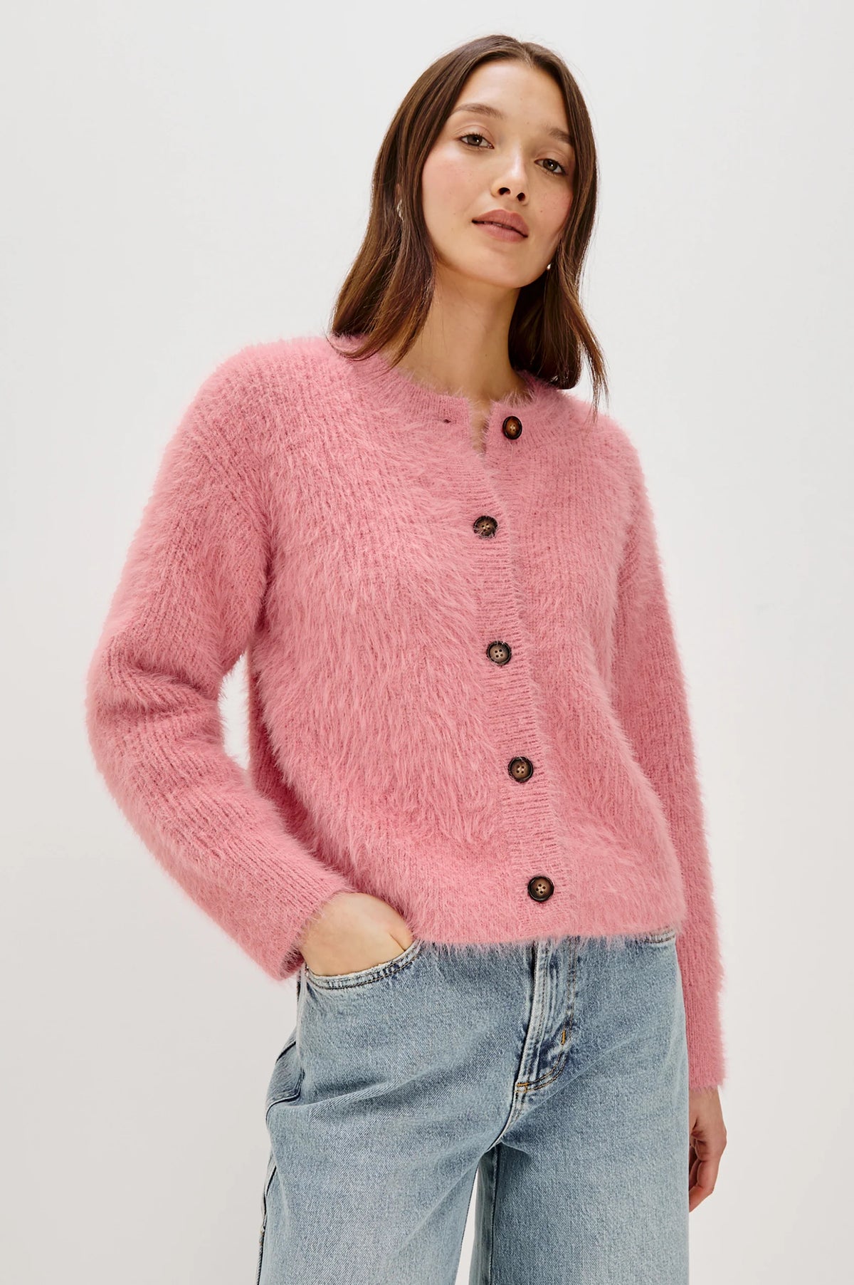 Melo Heather Pink Cardigan