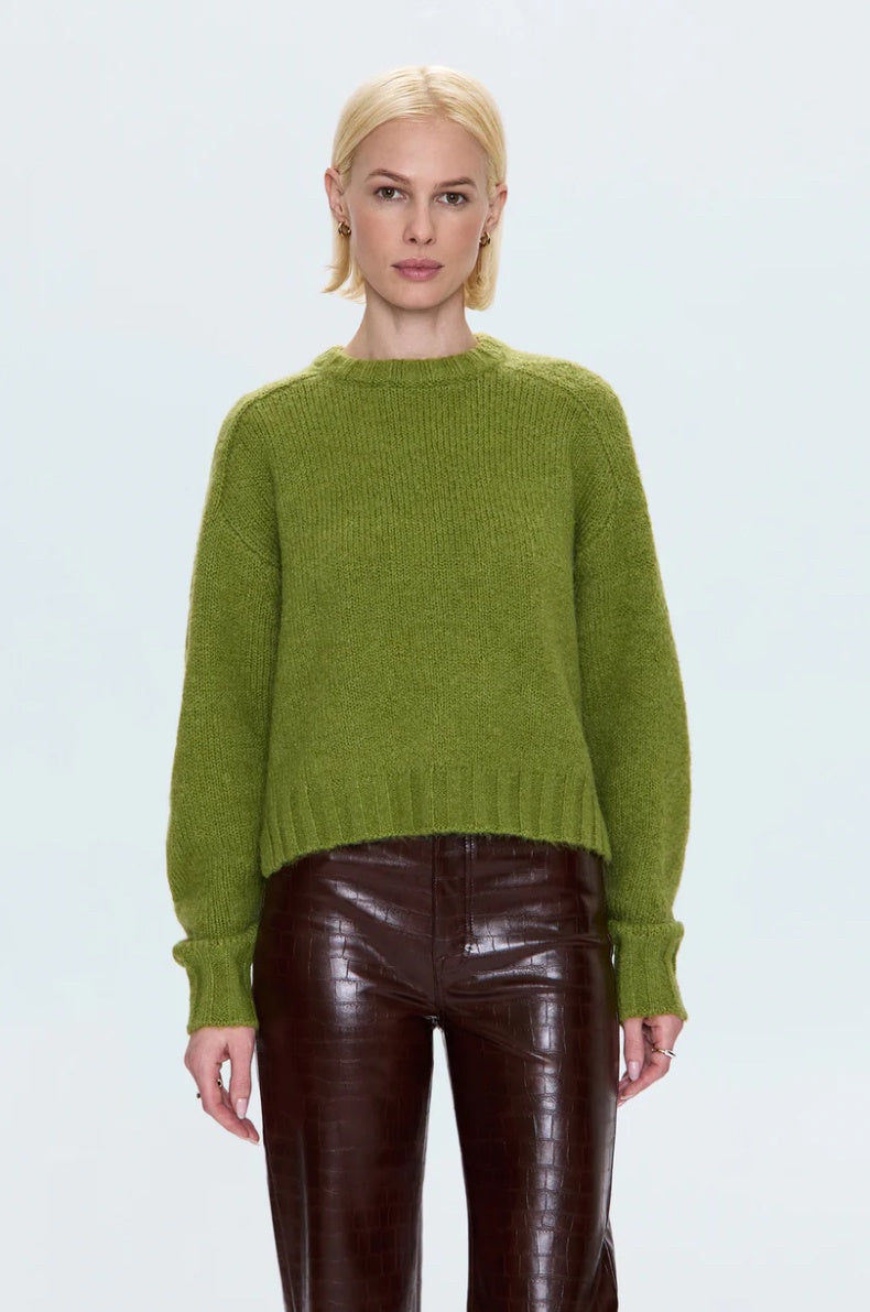 Adina Sweater in Pea Green