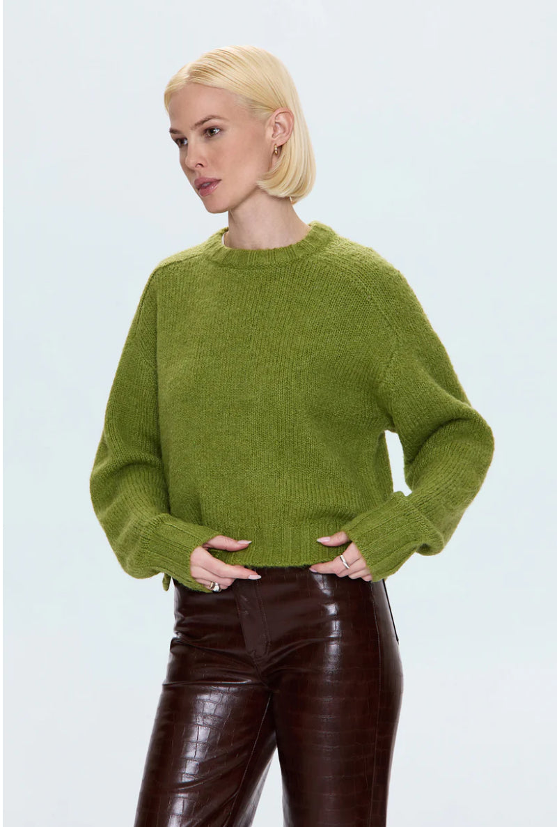 Adina Sweater in Pea Green