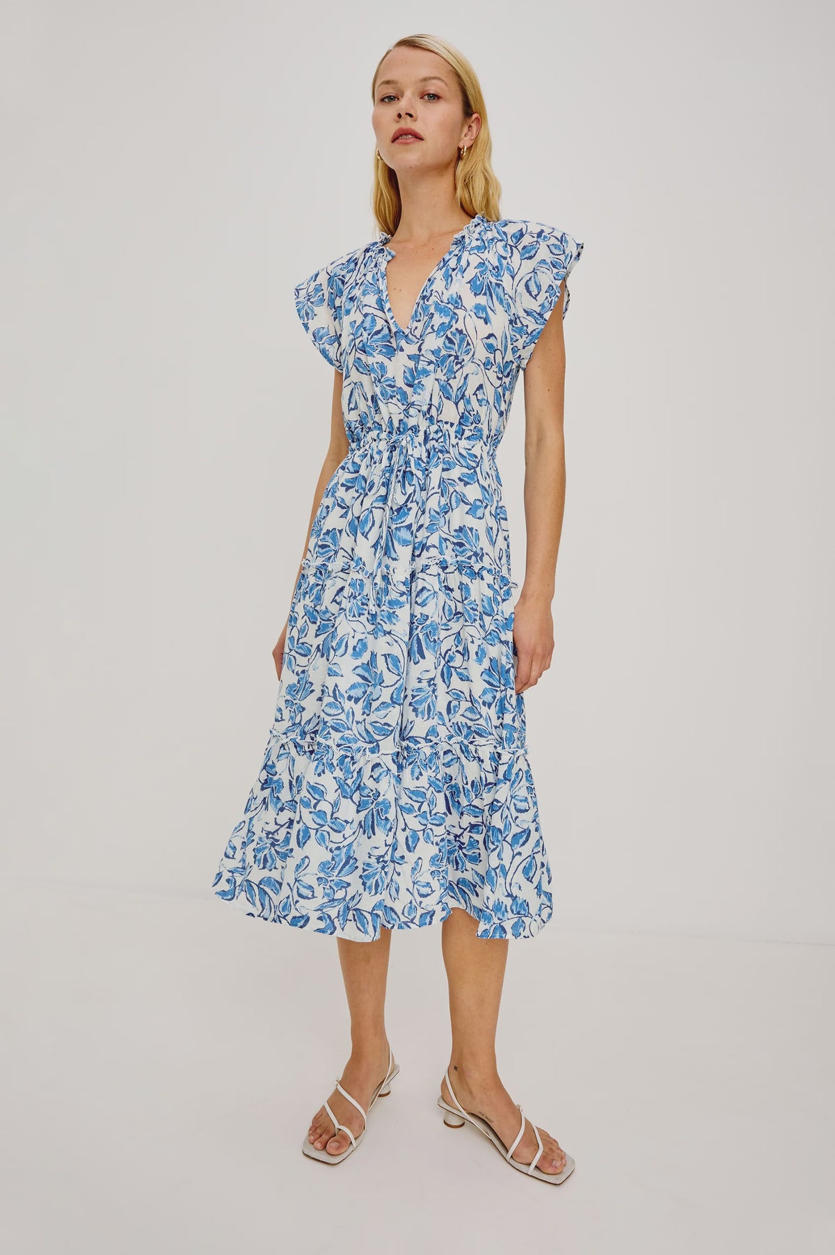 Juni Dress in Azure Jasmine