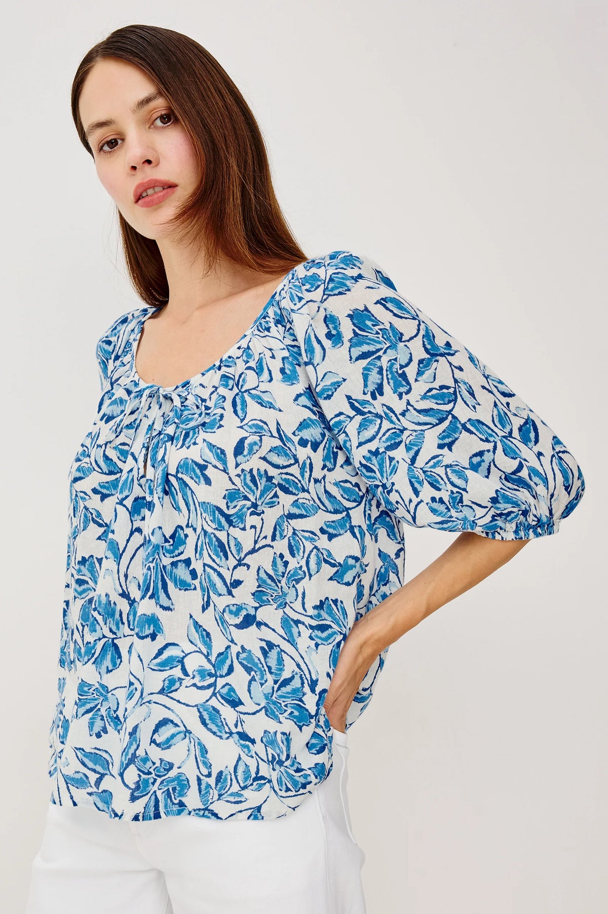 Kirstie Top in Azure Jasmine