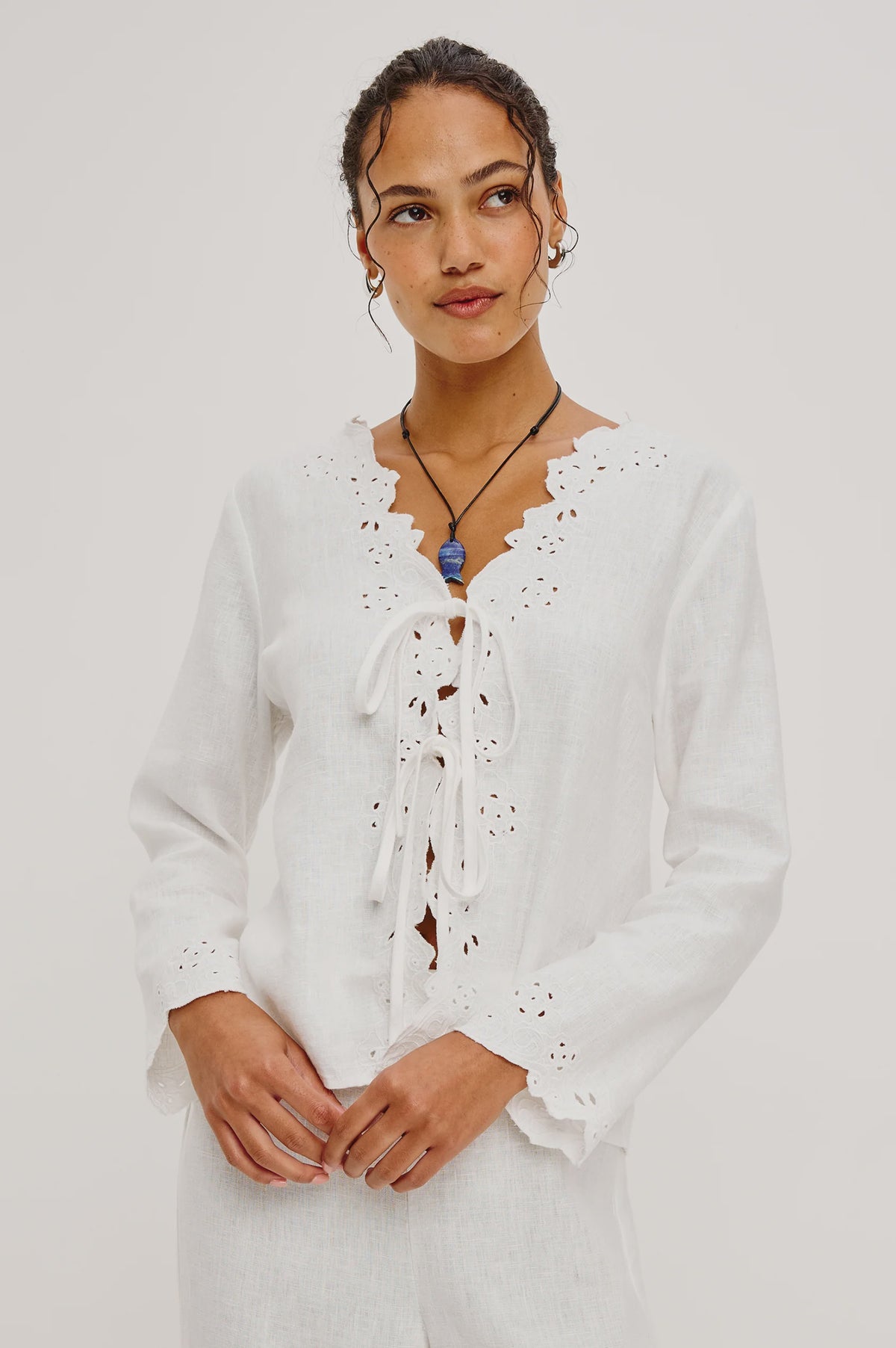 Fleur Top in White