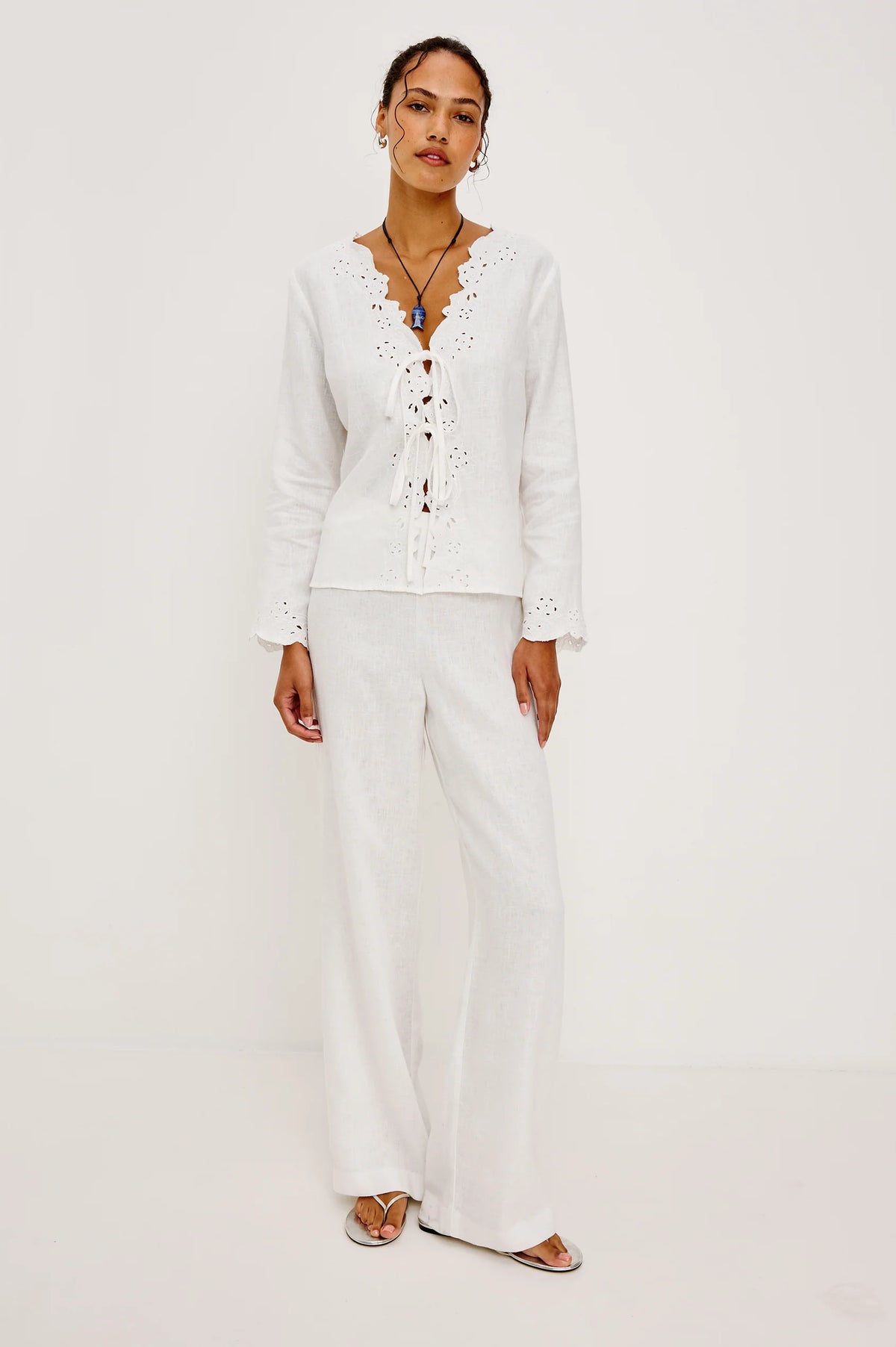 Fleur Top in White