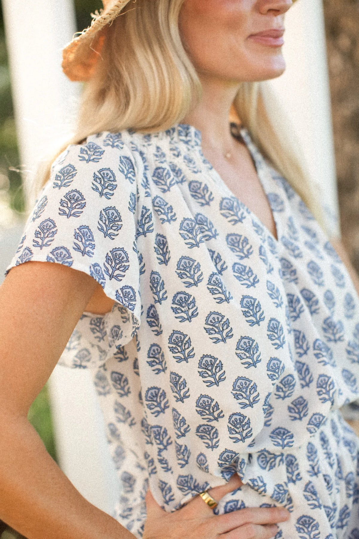 Cecelia Top in Atlantic Bordeaux