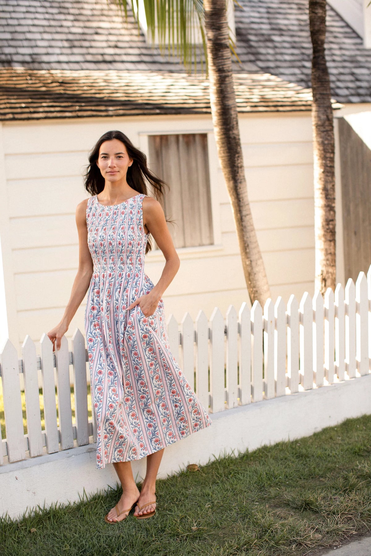 Sara Dress in Vine Floral