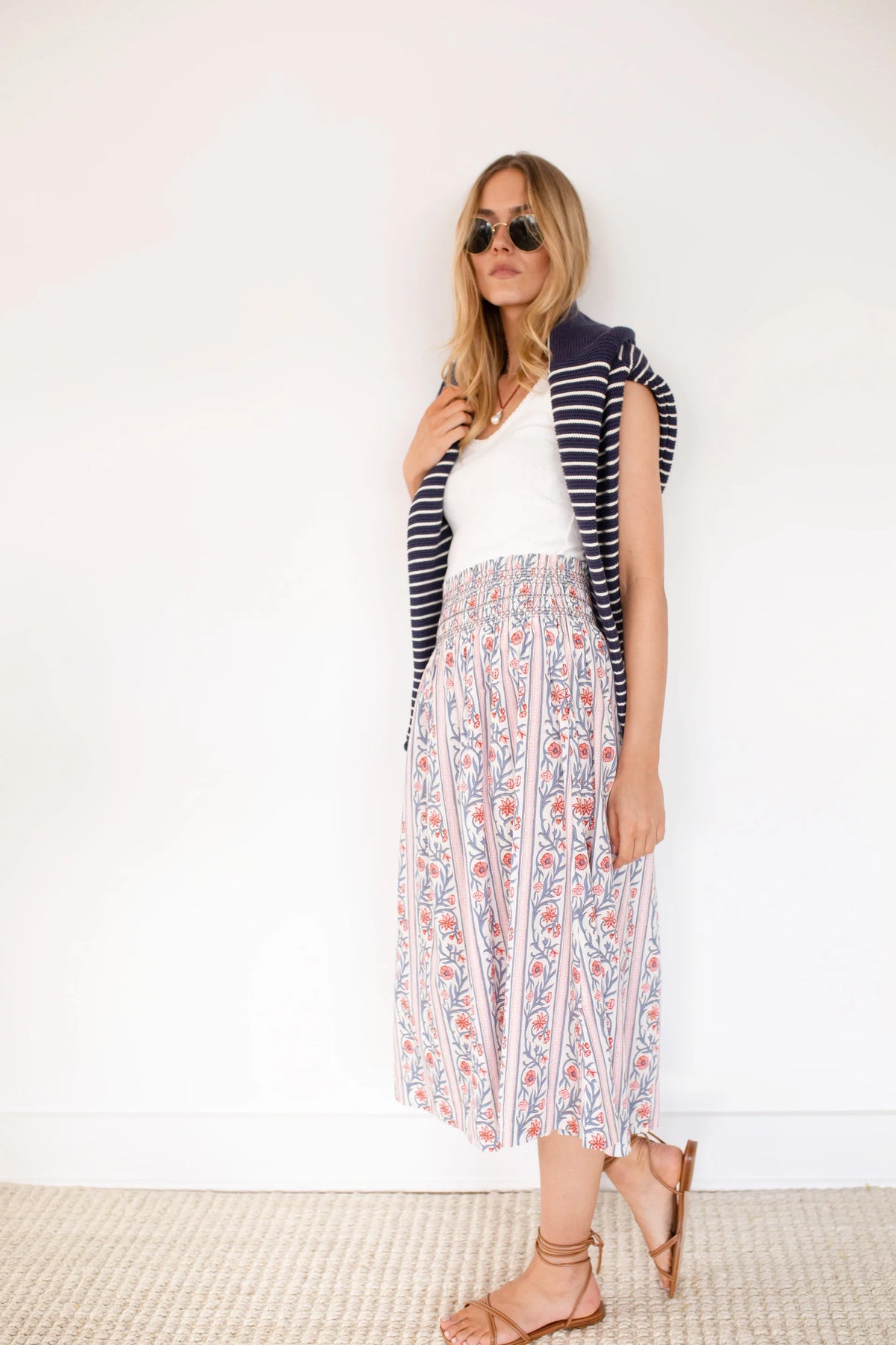 Sandra Skirt in Vine Floral