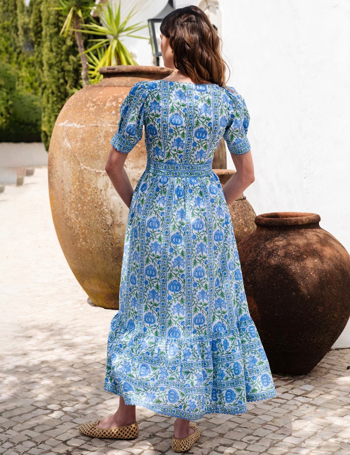 Evelyn Dress in Meadow Chintz