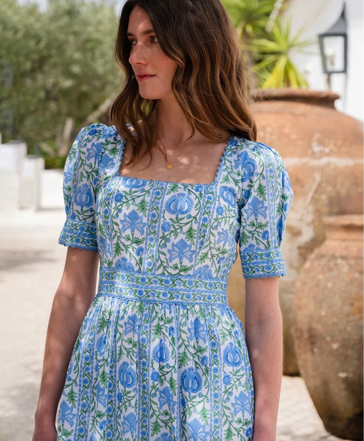 Evelyn Dress in Meadow Chintz