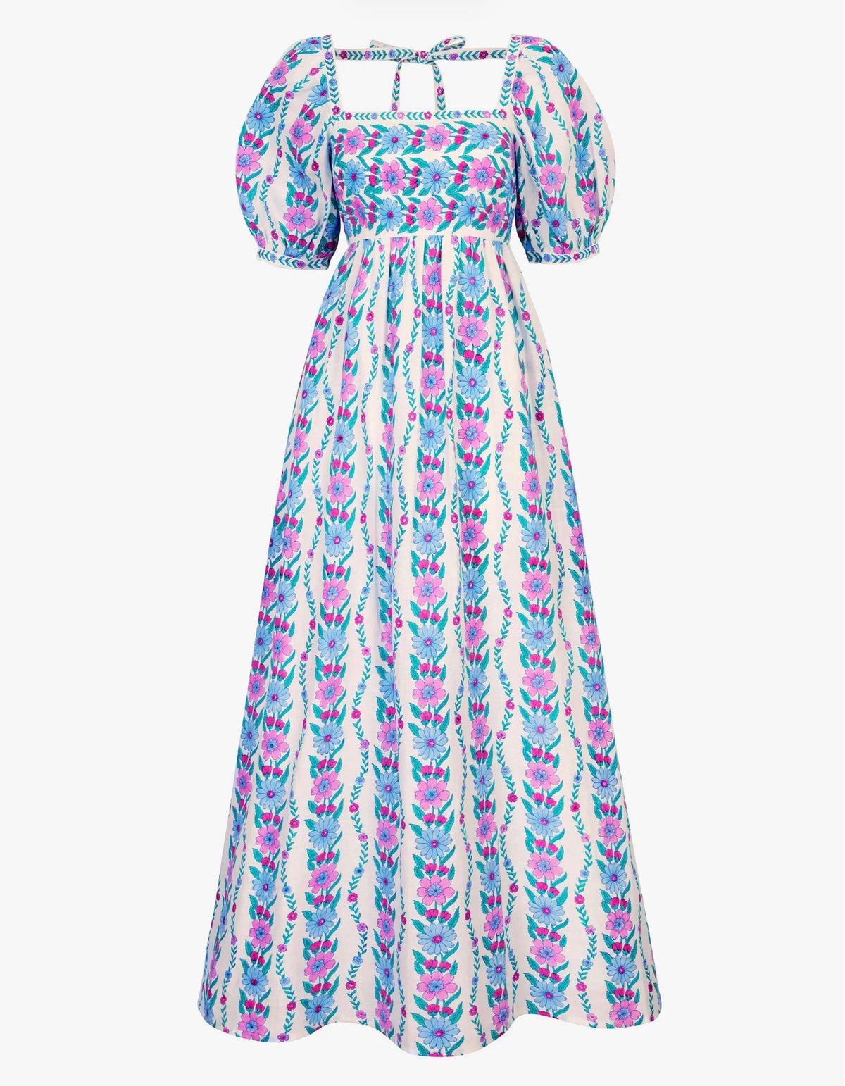 Elizabeth Dress in Orchid Border