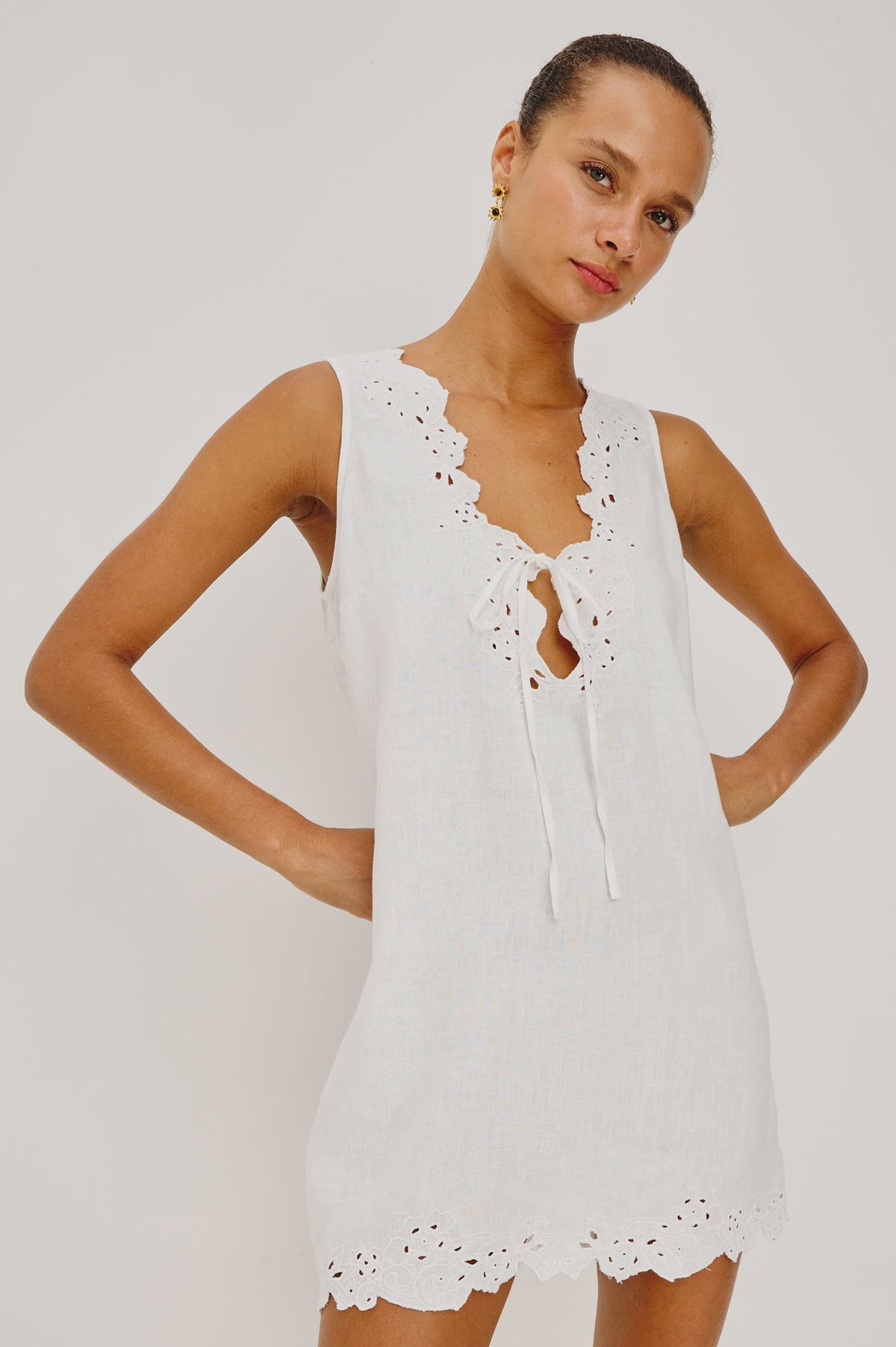 Lunetta Dress in White