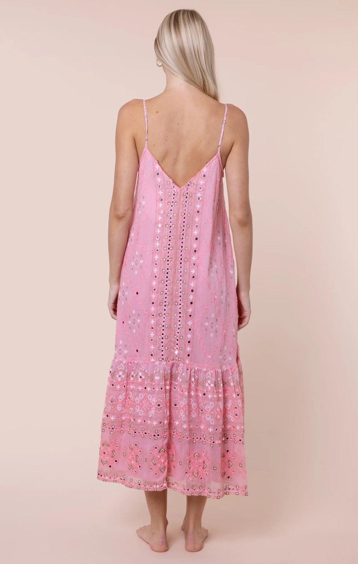 Mosaic Print Mirrors Midi Dress