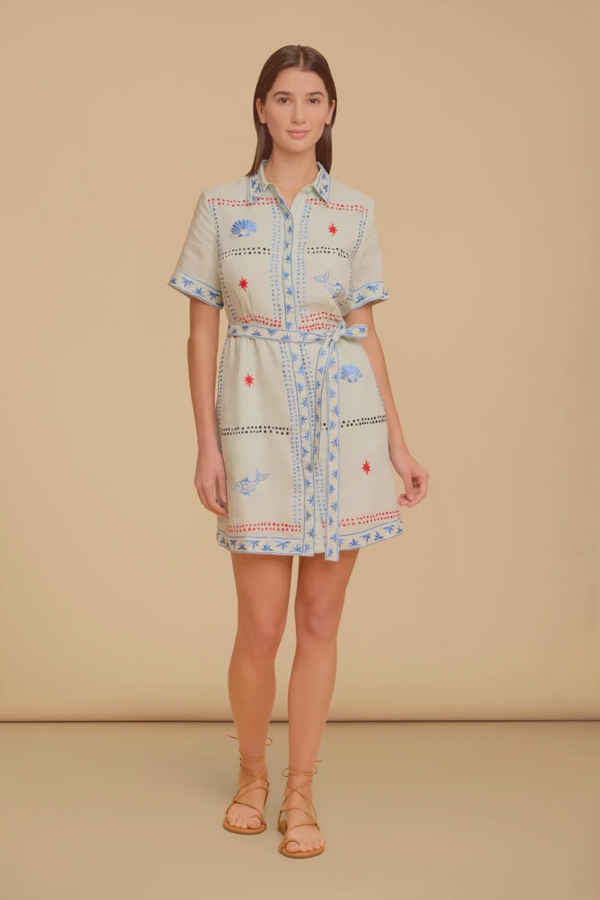 Tilly Dress in Seastitch