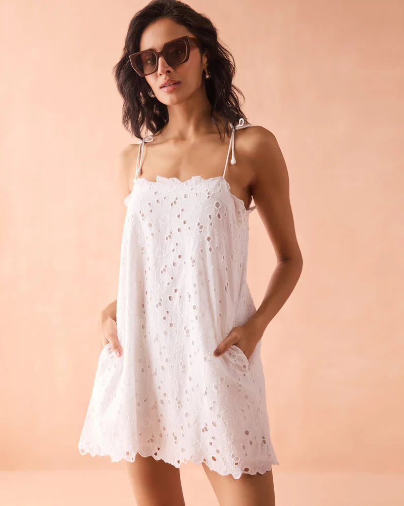 Tillie Mini Dress in Joni Coconut