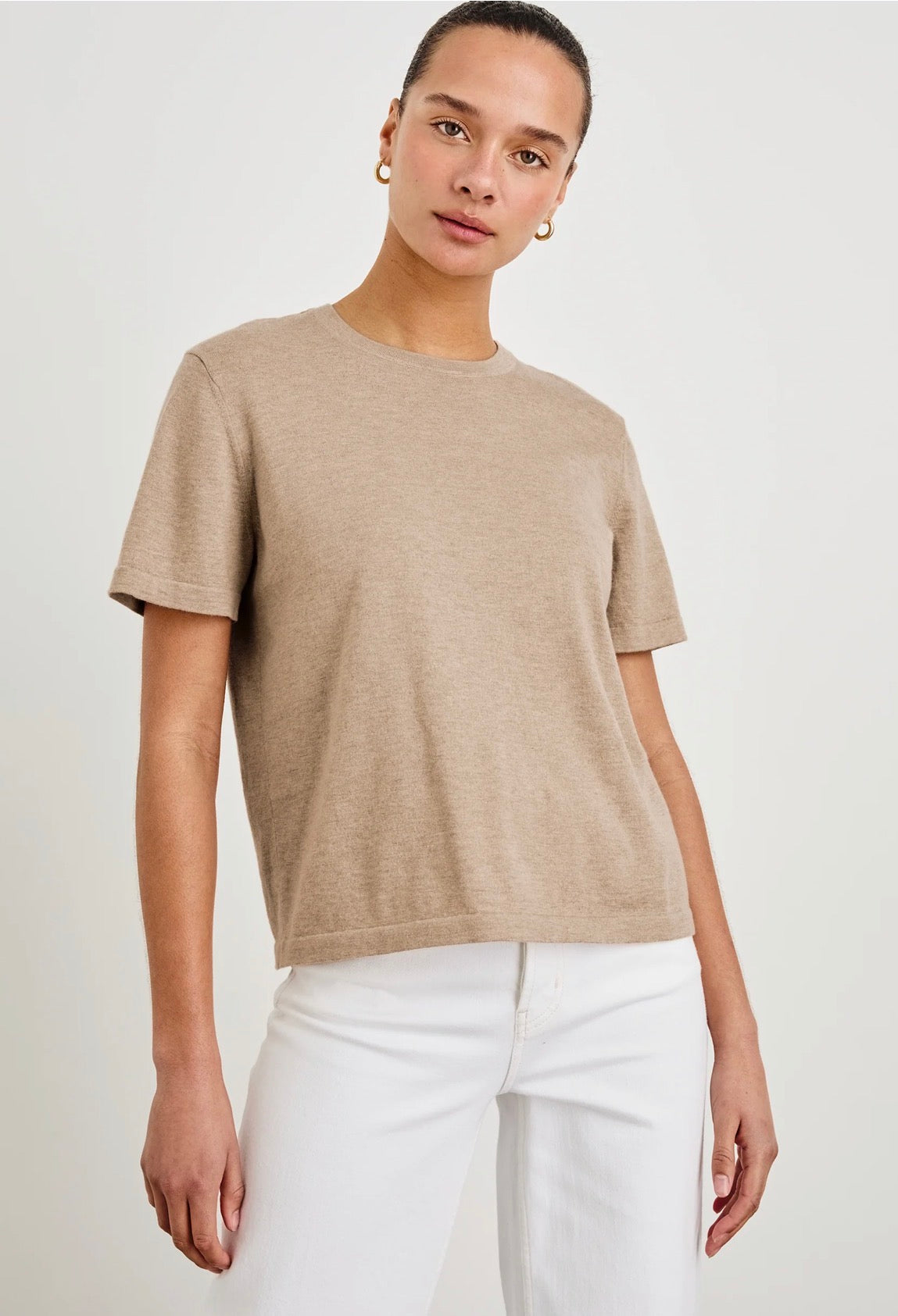 Cotton Cashmere Short Sleeve Tee