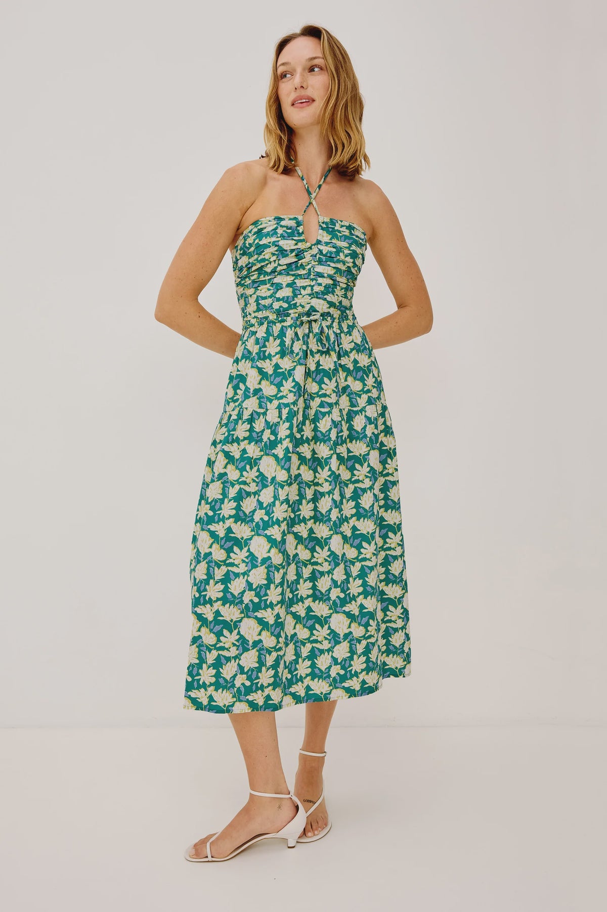 Irene Dress in Green Mayflower