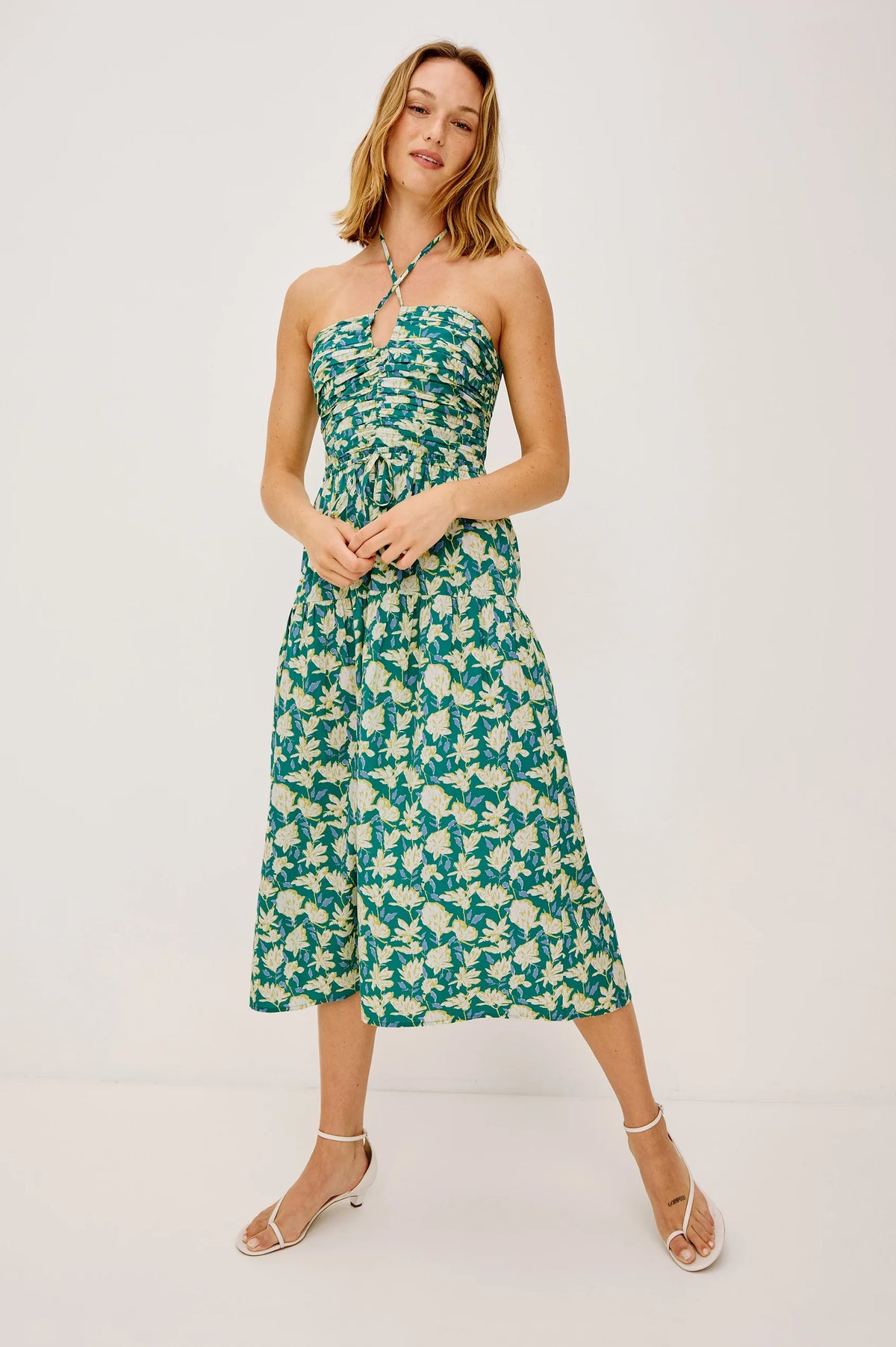 Irene Dress in Green Mayflower