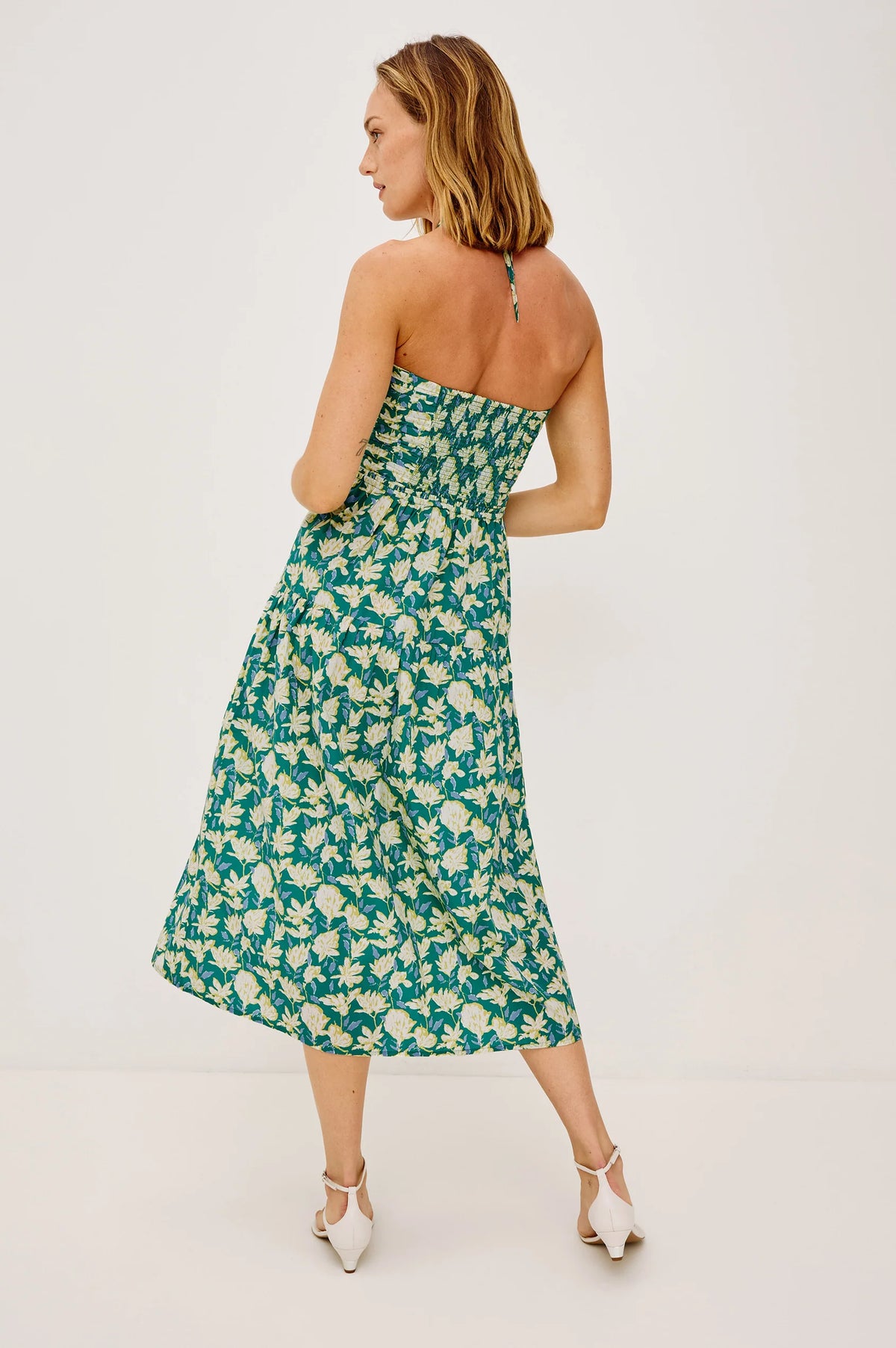 Irene Dress in Green Mayflower