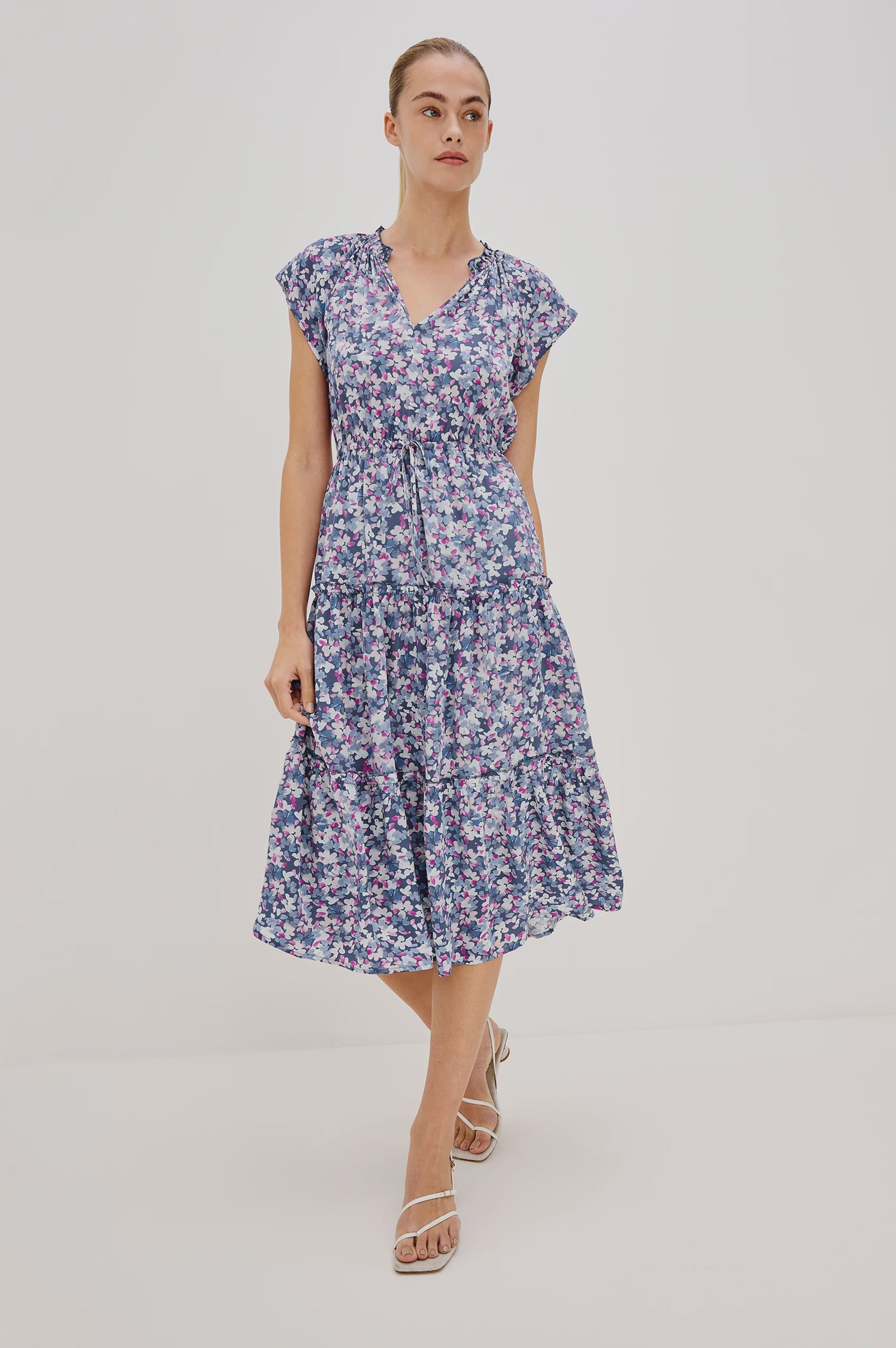 Juni Dress in Blue Blossom by Rails at waterlilyshop.com