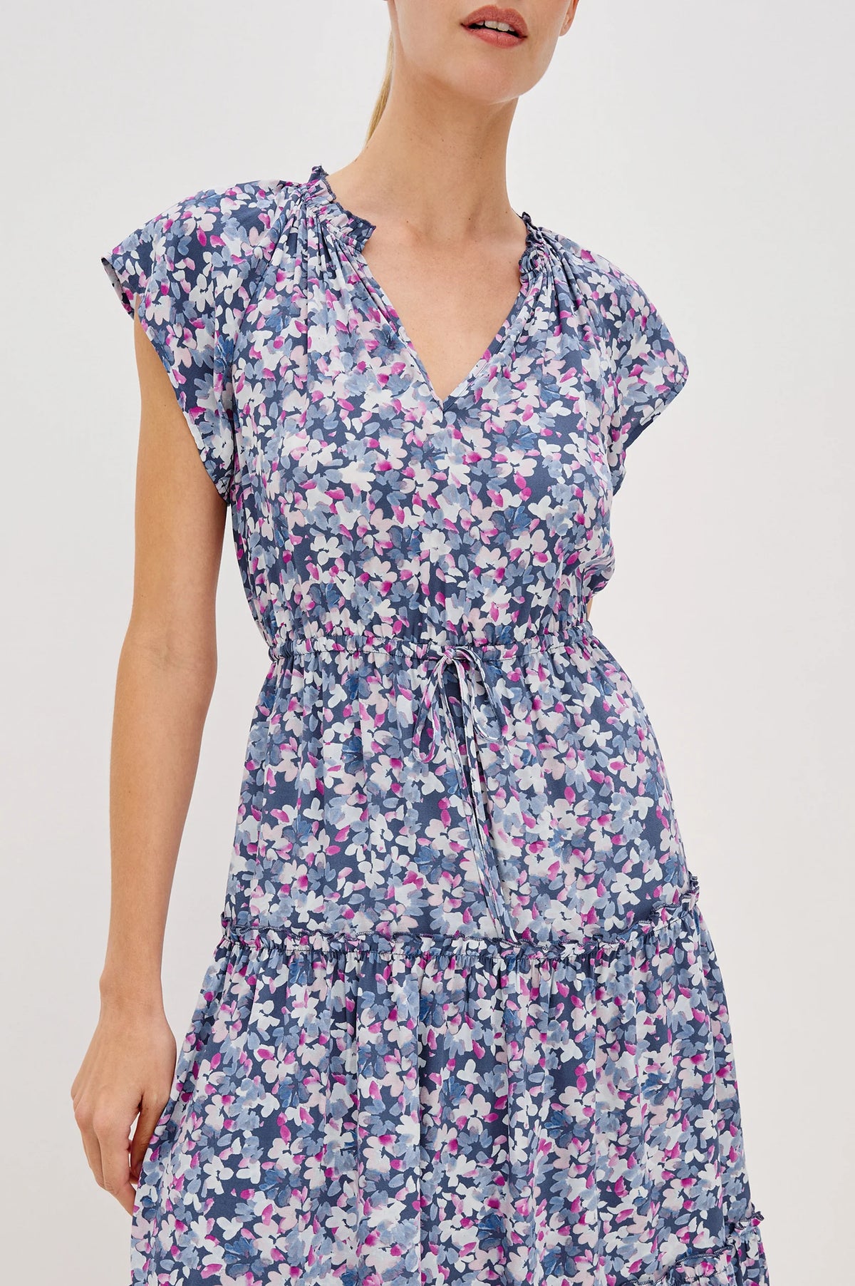 Juni Dress in Blue Blossom by Rails at waterlilyshop.com