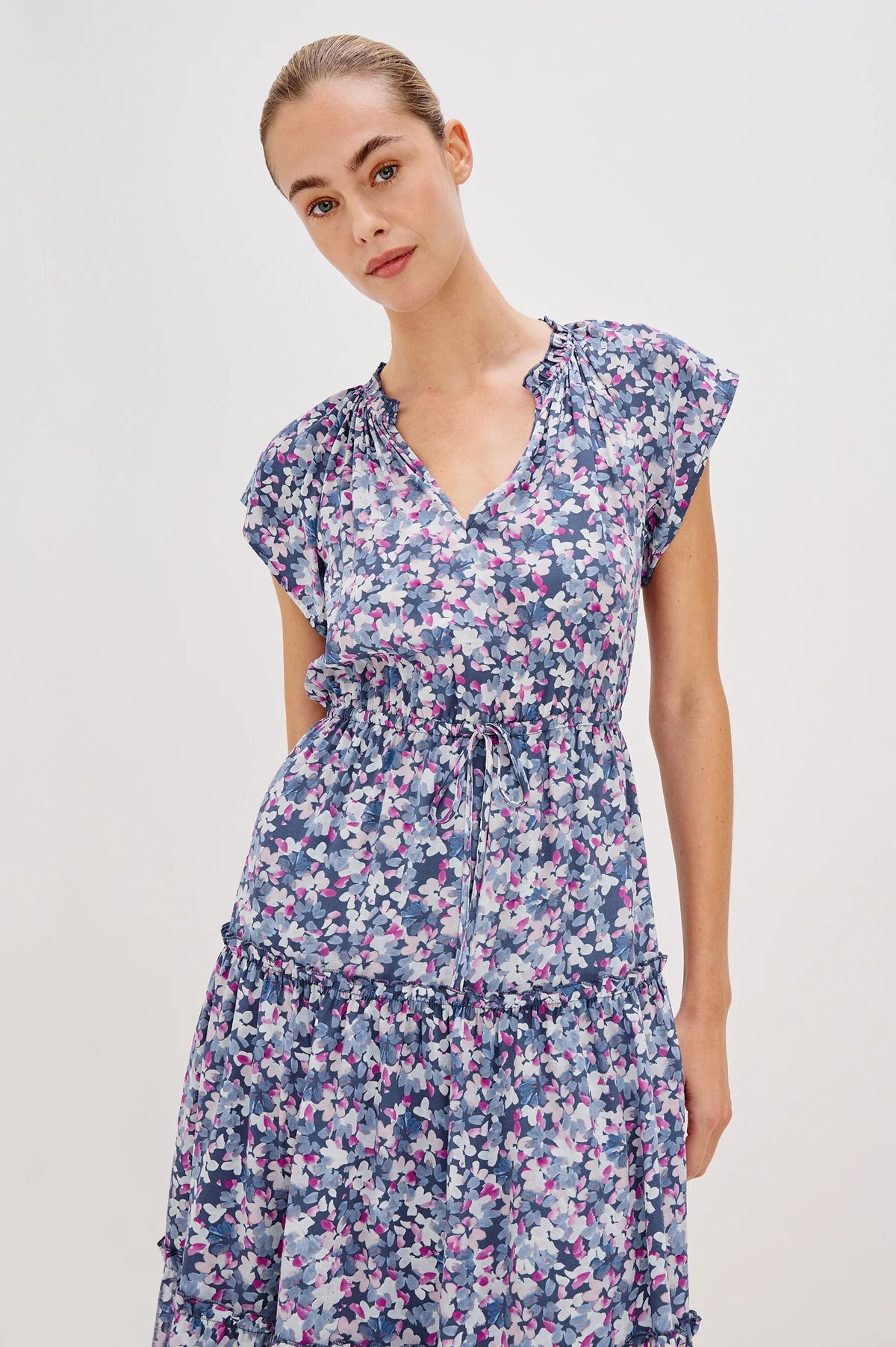 Juni Dress in Blue Blossom by Rails at waterlilyshop.com