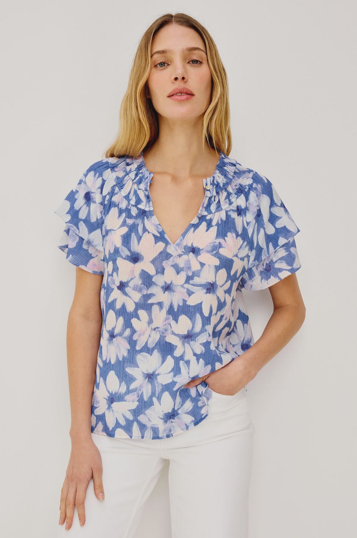 Kamila Top in Blue Amaranth