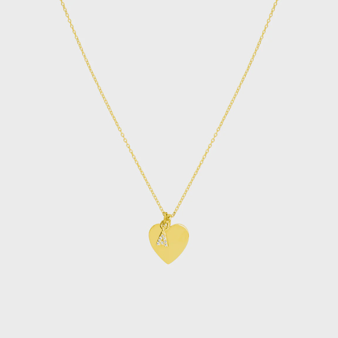 Love Token Gold Initial Necklace
