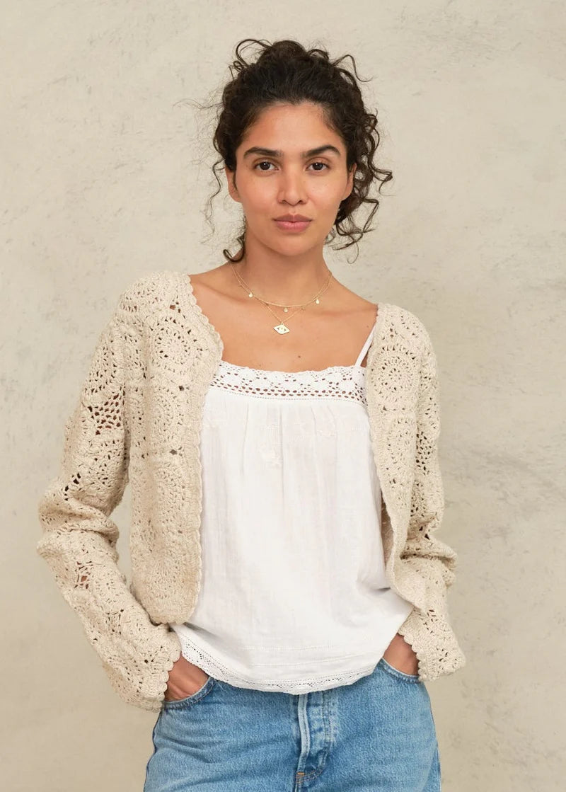 Maci Crochet Jacket from Mabe