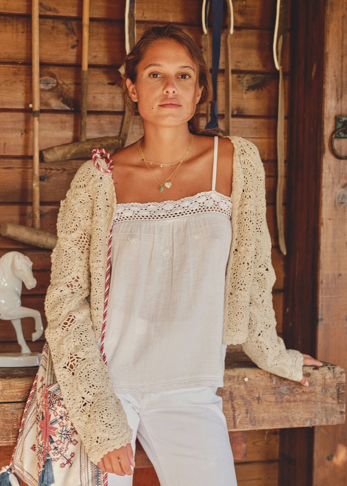 Maci Crochet Jacket from Mabe