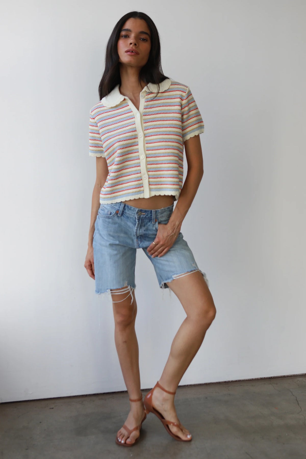Mai Crochet Polo by Callahan at waterlilyshop.com