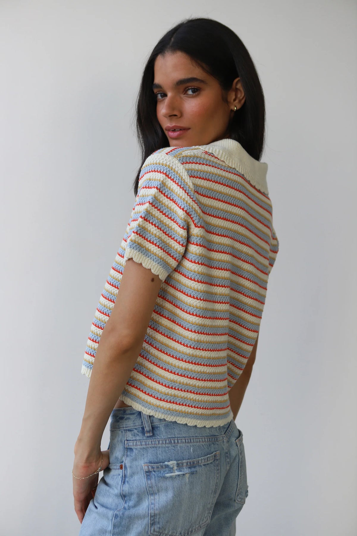 Mai Crochet Polo by Callahan at waterlilyshop.com