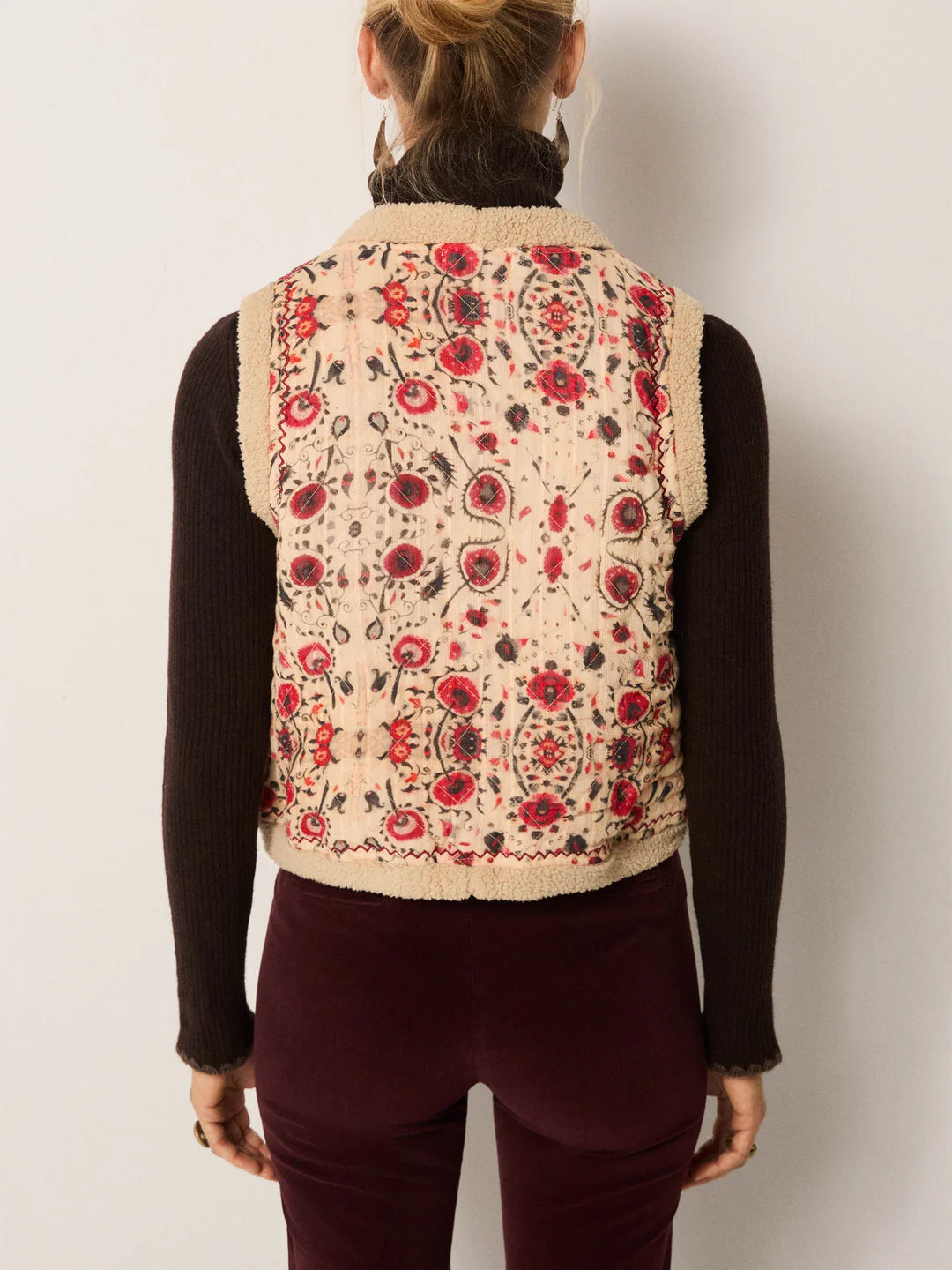 Maison Hotel&#39;s The Paul Vest in Coquelicot Coquillage available at waterlilyshop.