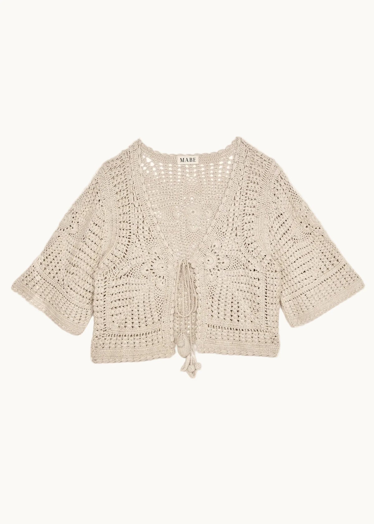 Mango Crochet Cropped Cardigan from Mabe