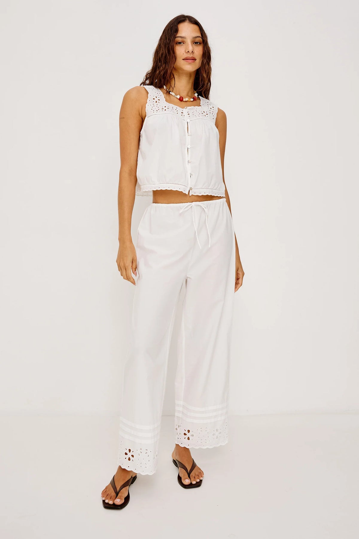 Noemi Top in White from Rails
