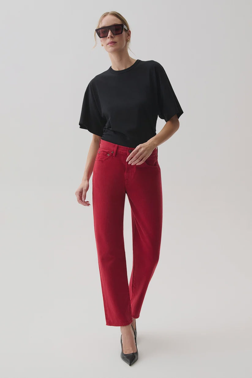 Lexi Bowed Straight in Savvy Red