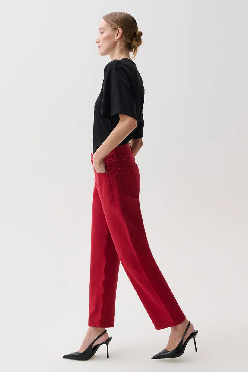 Lexi Bowed Straight in Savvy Red