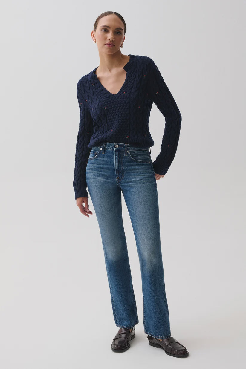Dakota High Rise Authentic Bootcut in Midnight