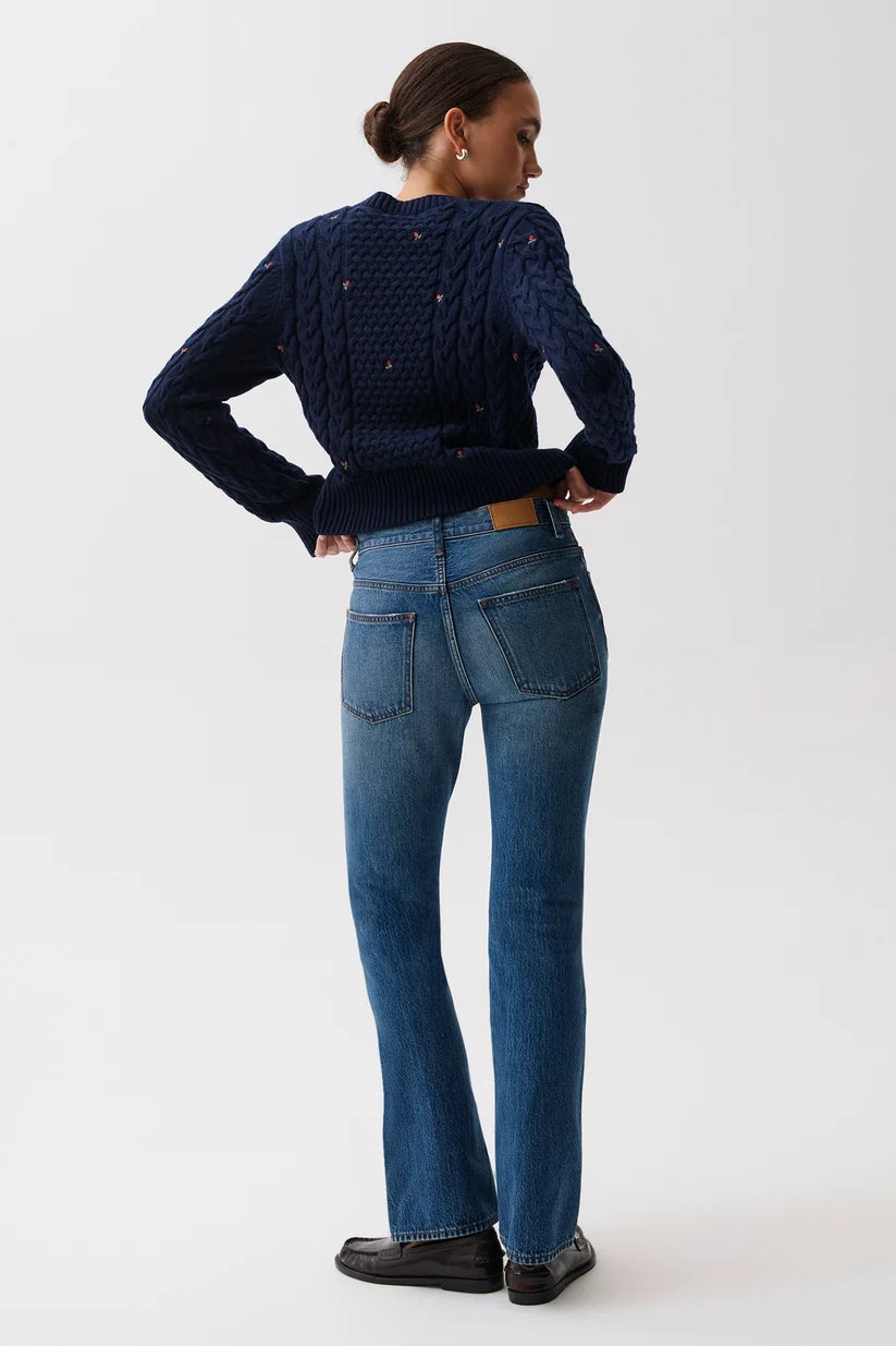 Dakota High Rise Authentic Bootcut in Midnight