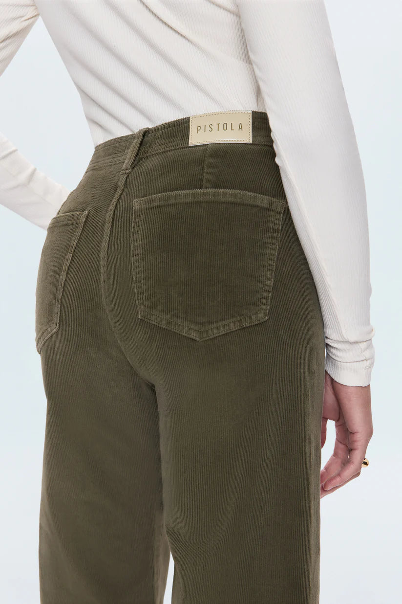 pistola&#39;s Penny corduroy Crop in Sequoia at waterlilyshop