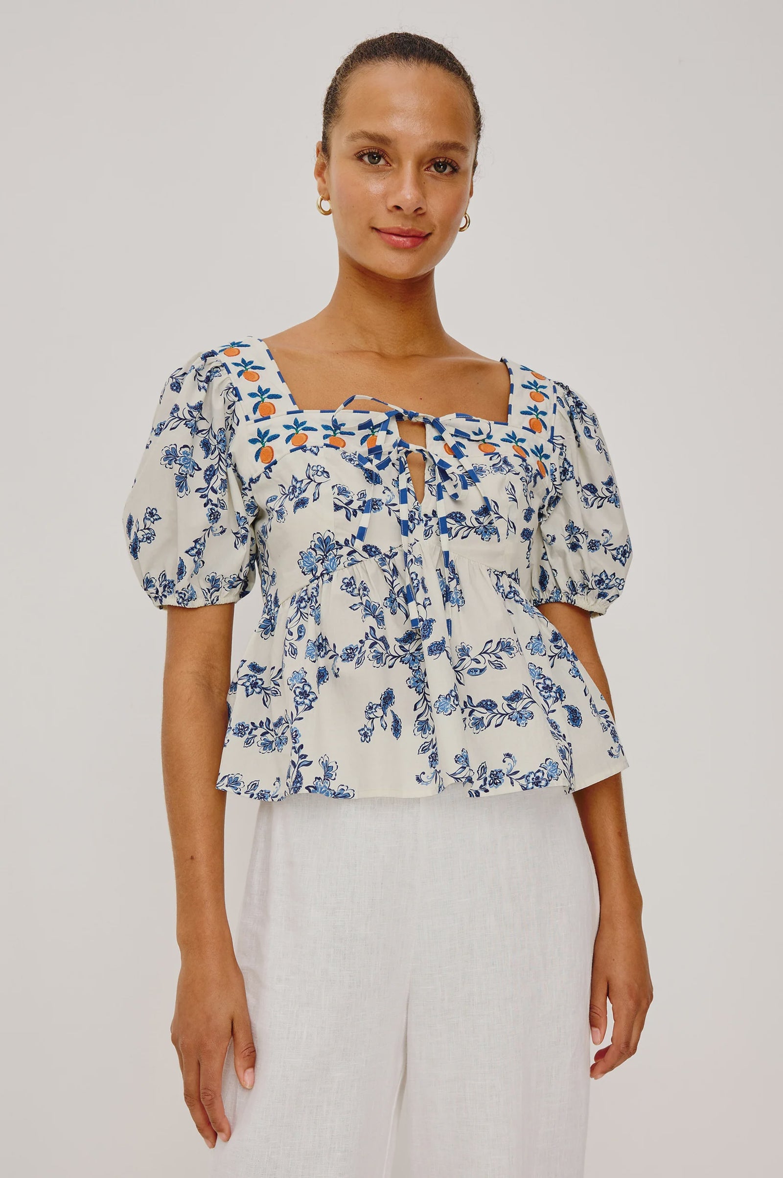 Presley Top in Ceramic Floral by Rails