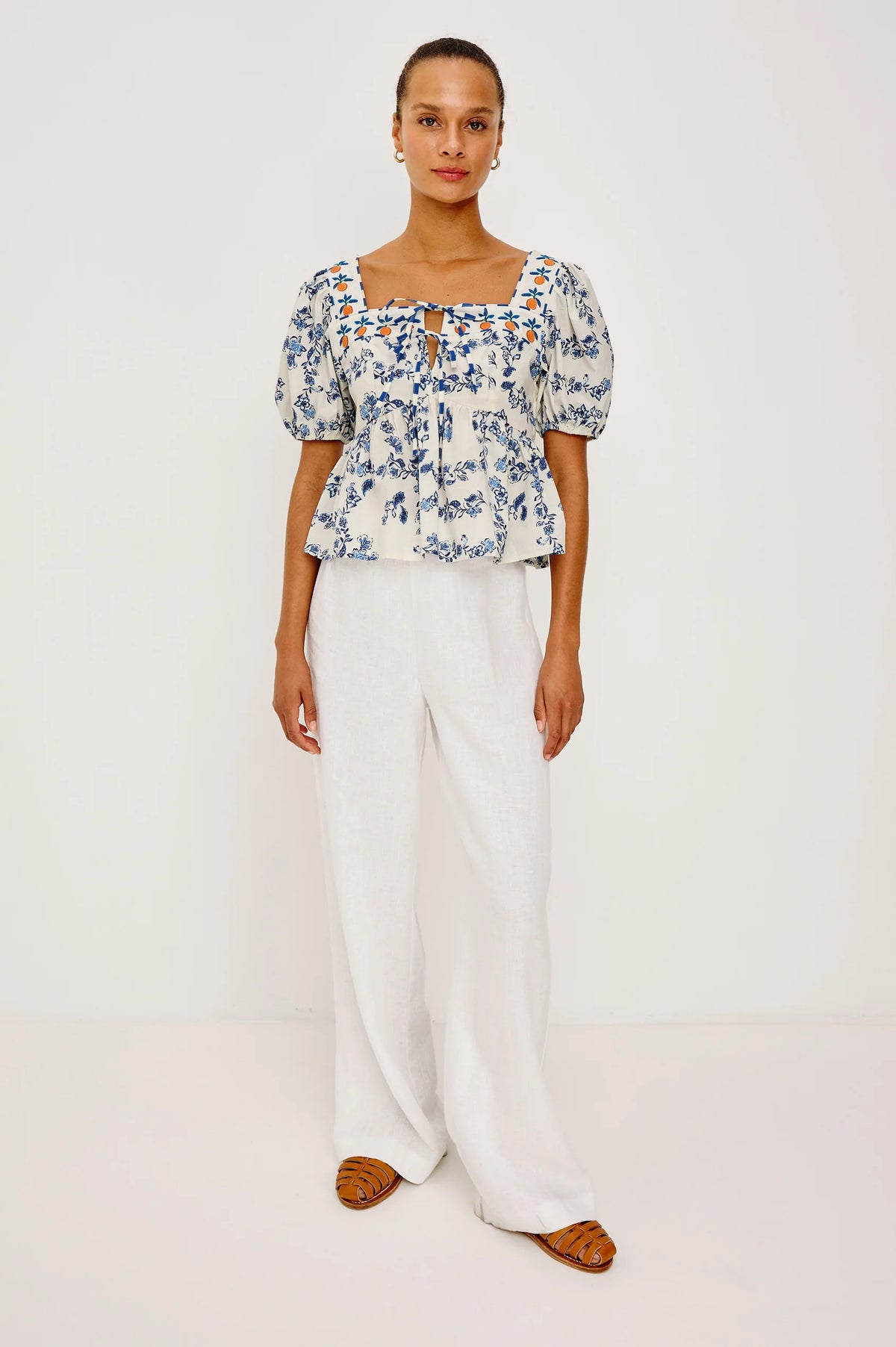 Presley Top in Ceramic Floral by Rails