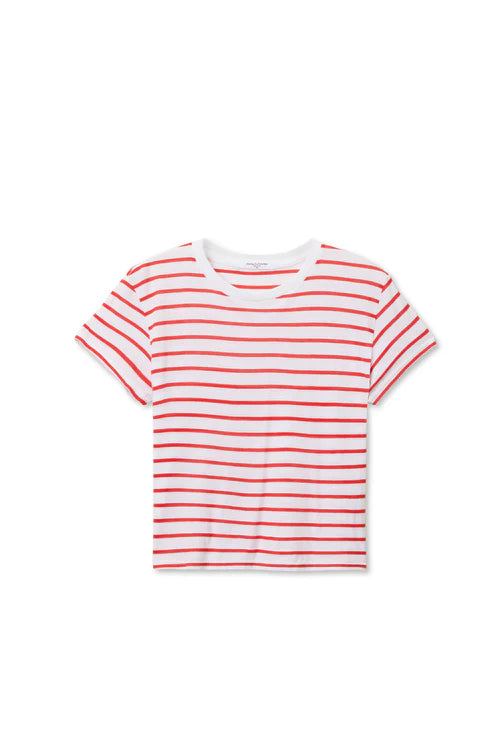 Everett Jersey Striped Boxy Crew