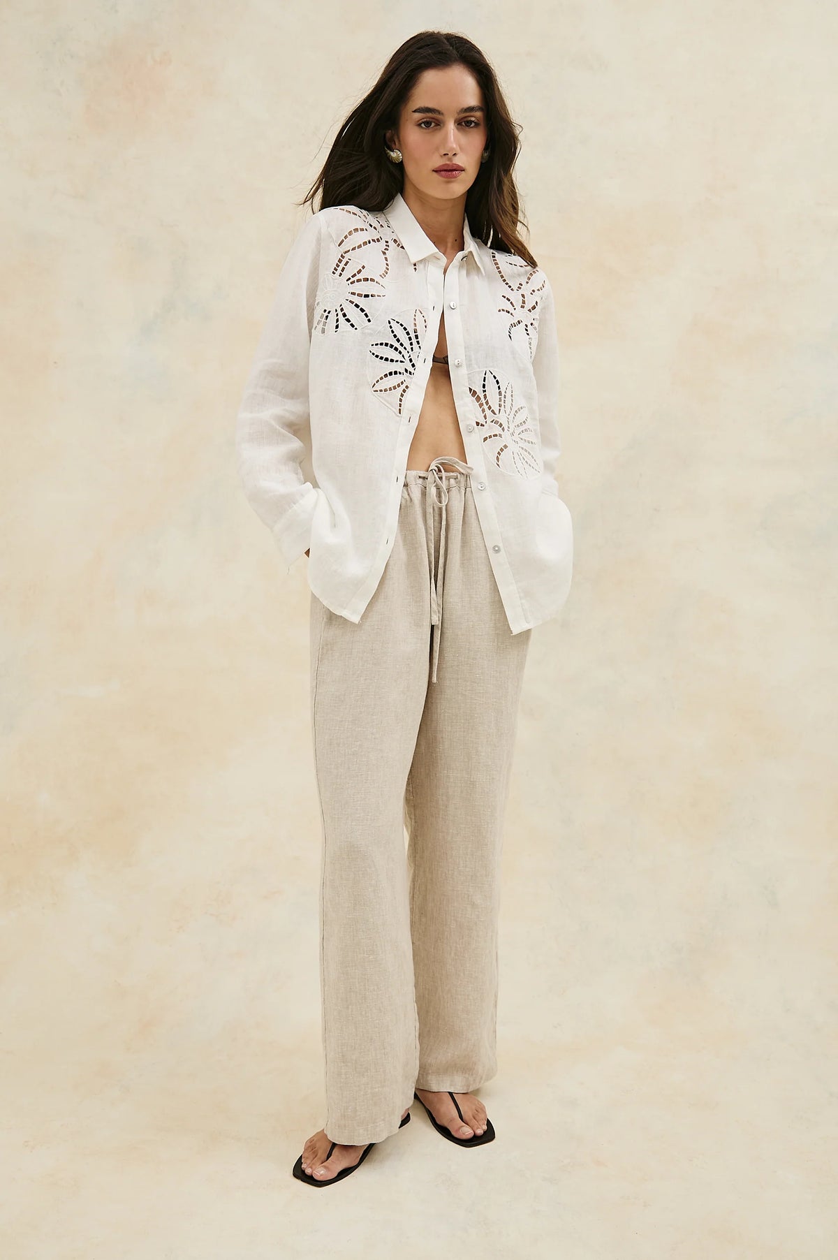 Samar Top in White