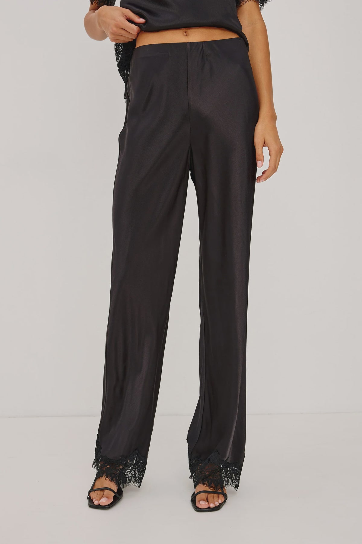 Silvi with Lace Pant  Black
