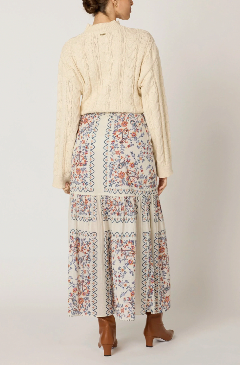 Majorie Ankle Skirt in Las Ramos Print