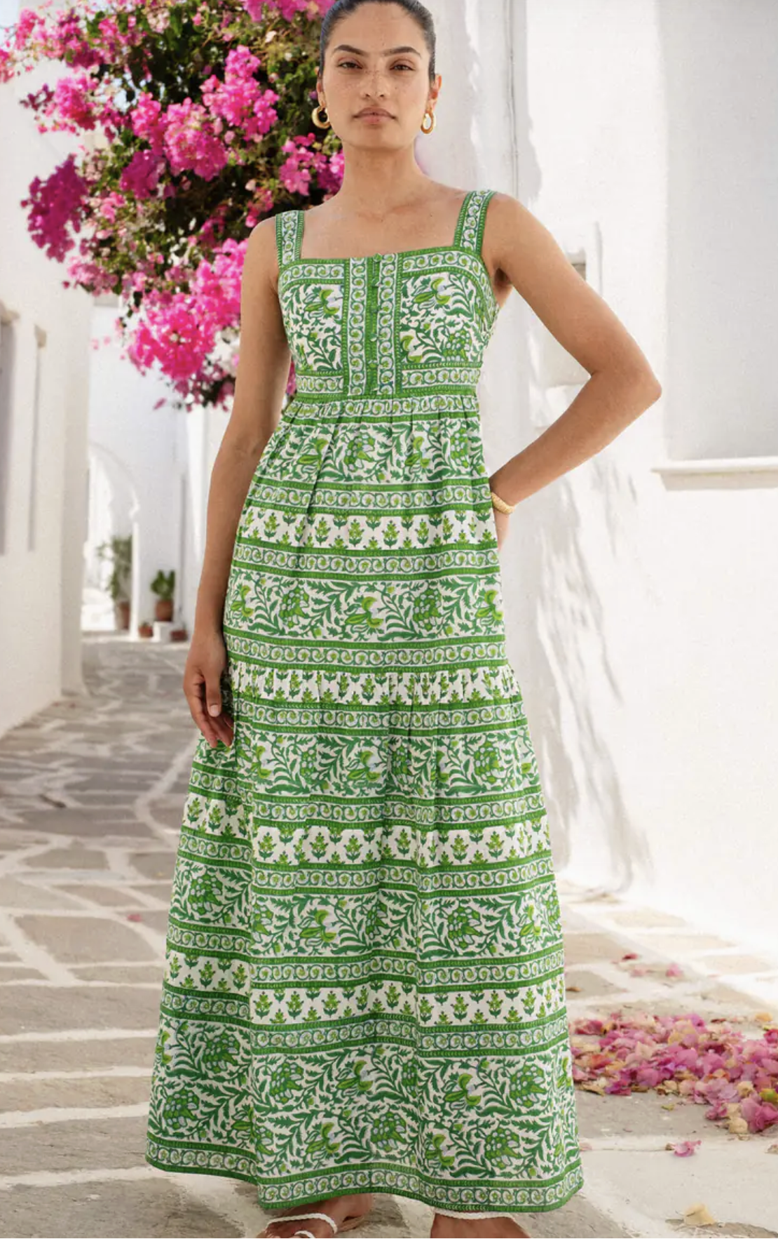 Lucia Dress in Verdant Botanics