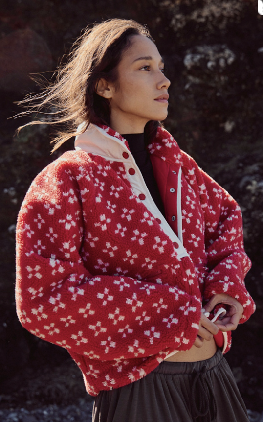Hit the Slopes Fleece Jacket in Birds Eye Combo