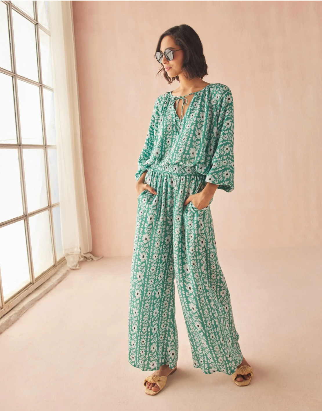 Rivera Blouse in Esme Jadeite