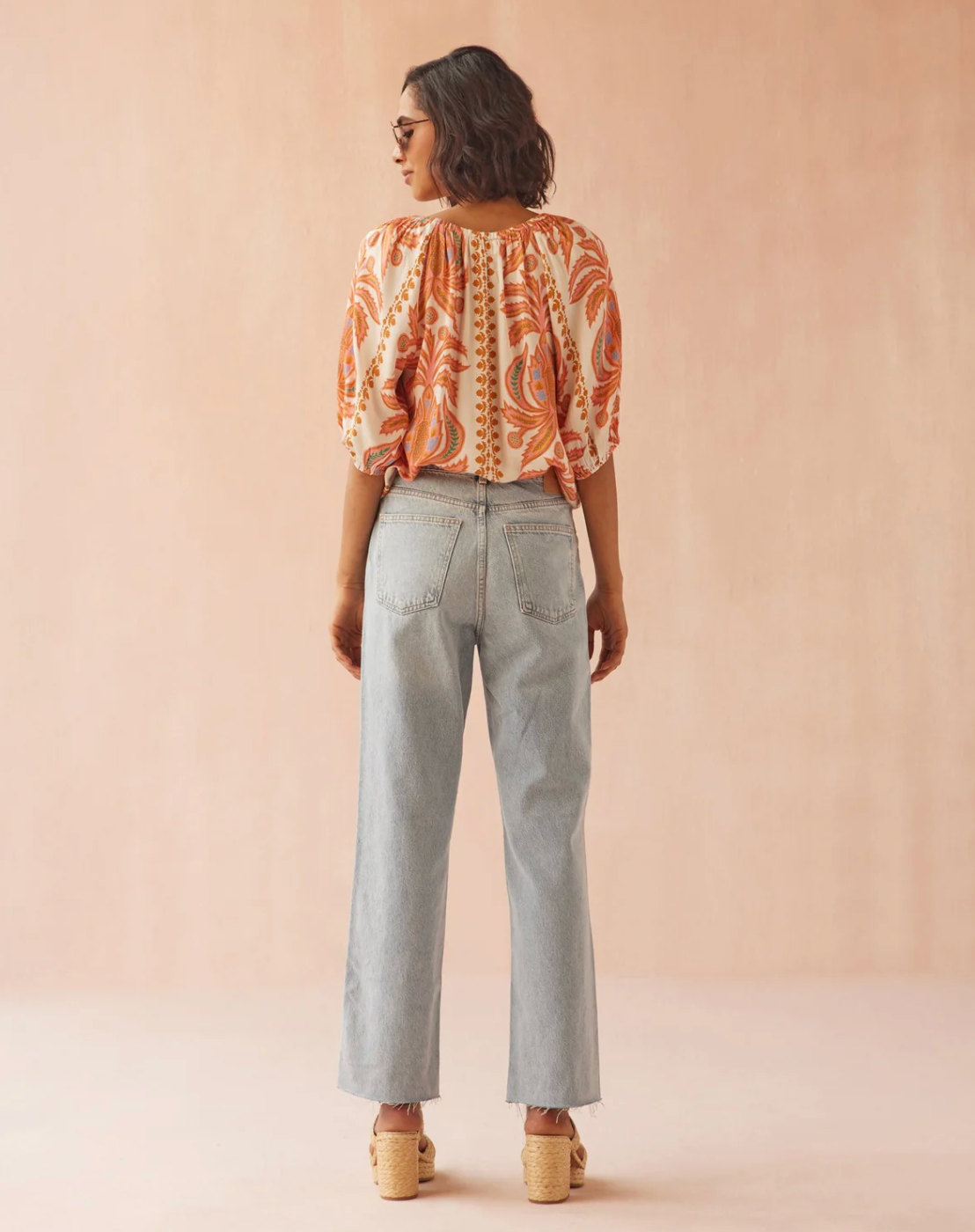 Isla Blouse in Zena Sunrise