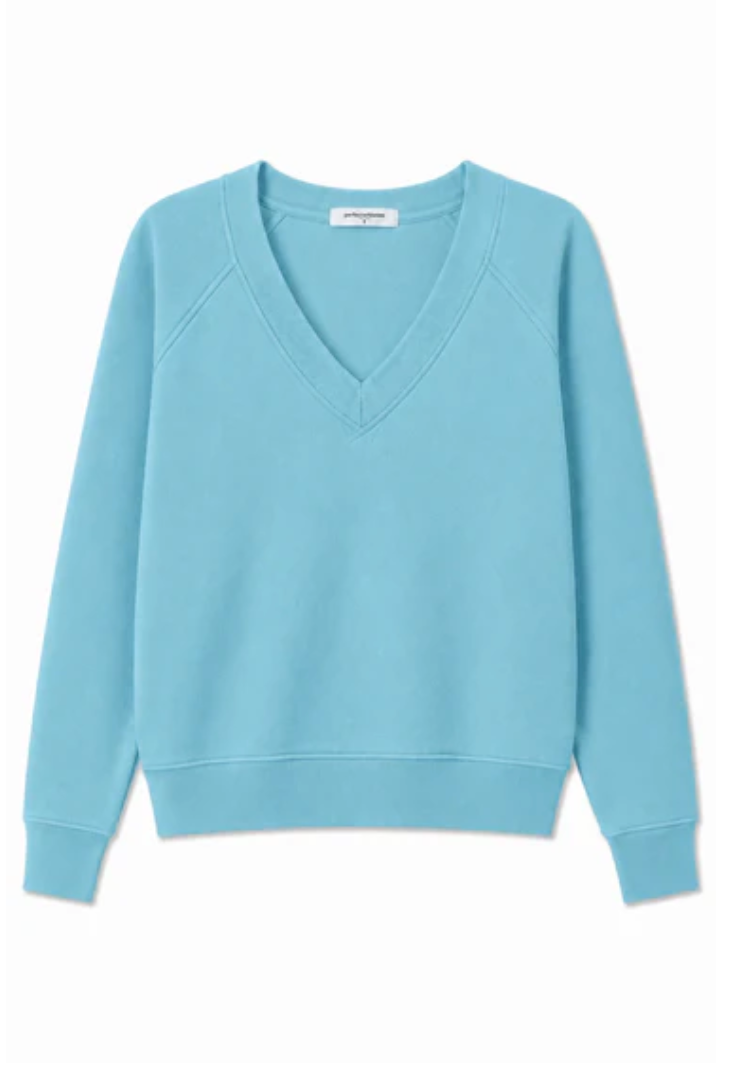Sinead French Terry V Neck Sweatshirt