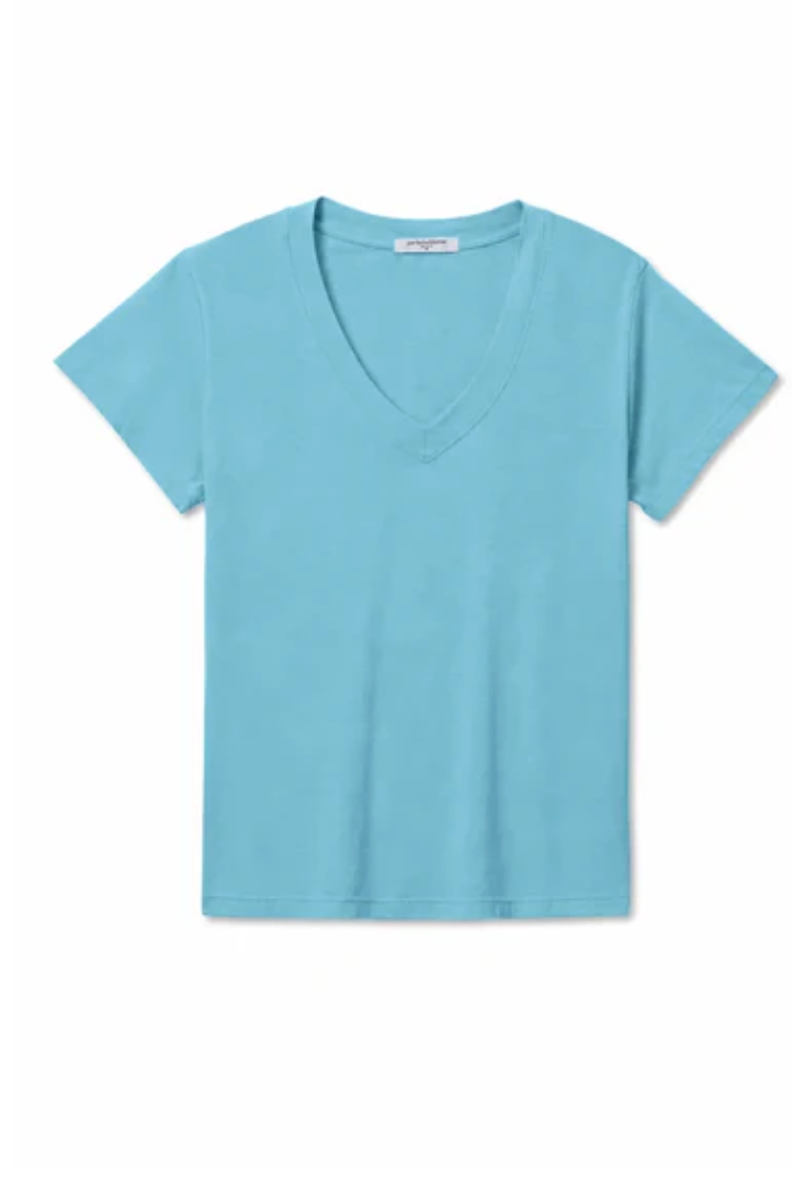 Hendrix V Neck in Milky Blue